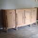 Rustic oak airbrushed sideboard