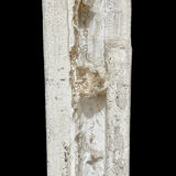 Neo-Gothic stone fireplace