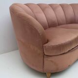 Gio Ponti Mid-Century Modern Rare Italian Curved Sofa "Casa E Giardino" 30