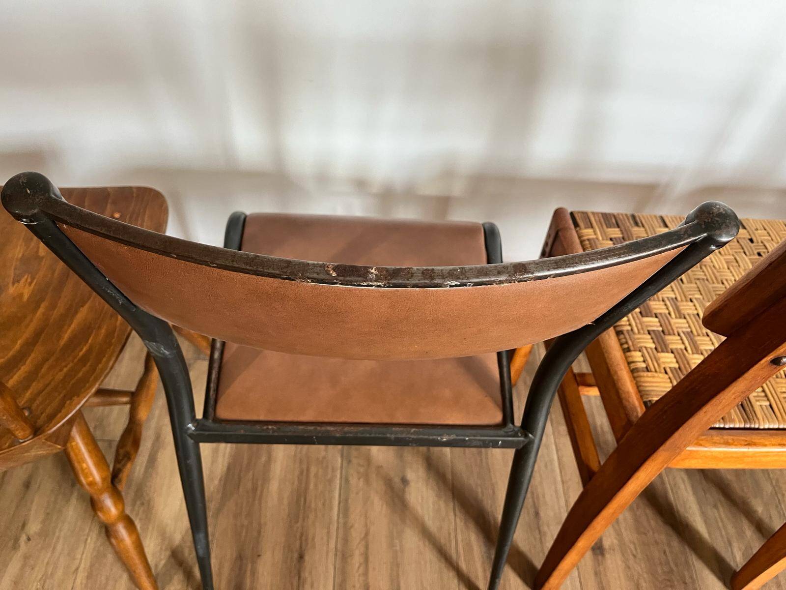 Set of 4 mismatched chairs