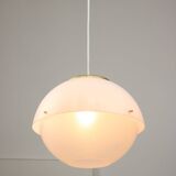 Italian Space Age Pendant in Brass and Plexiglass, 1970s