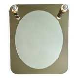Design wall mirror with lamps, Italy 1970s