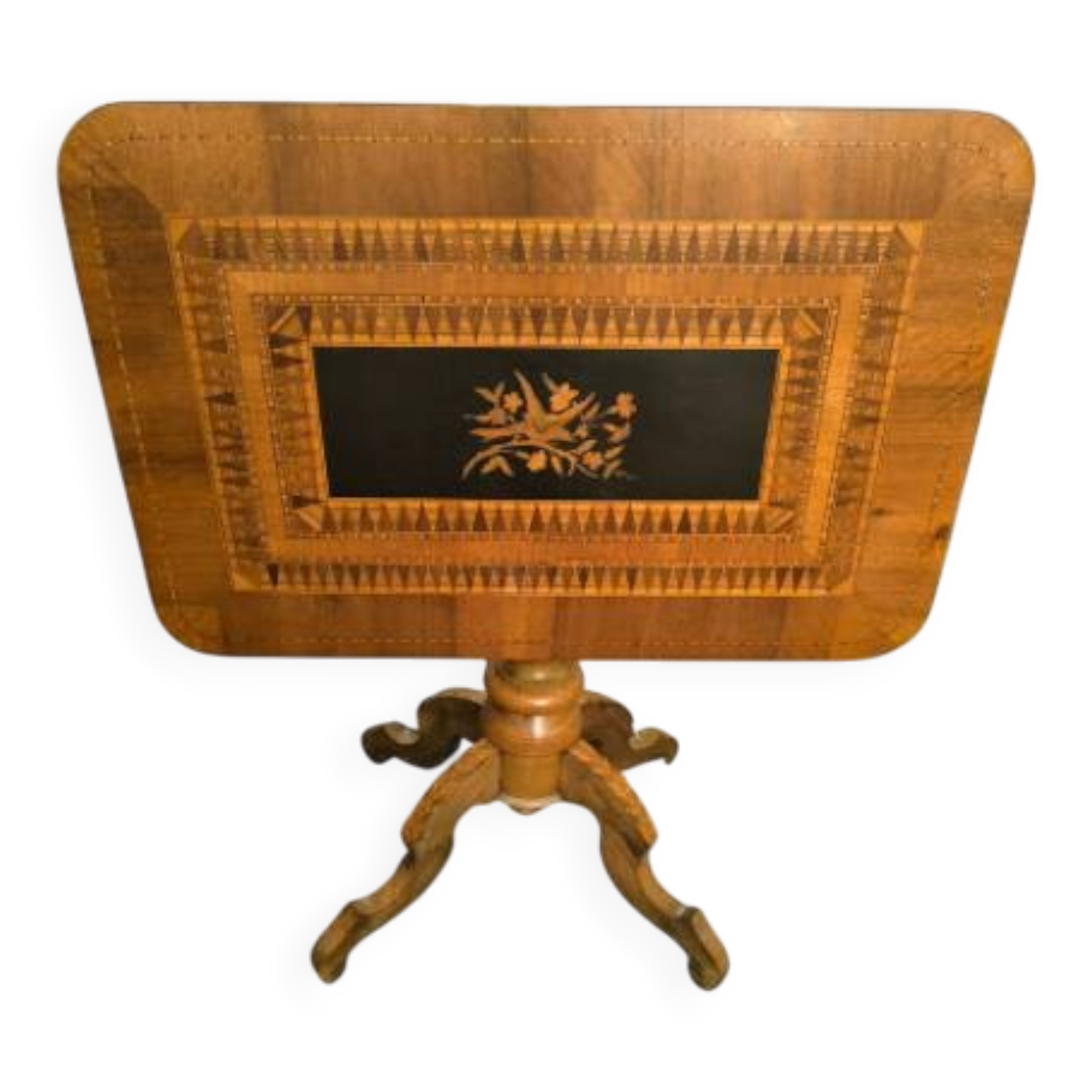Italian marquetry side table