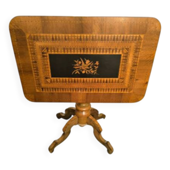 Italian marquetry side table