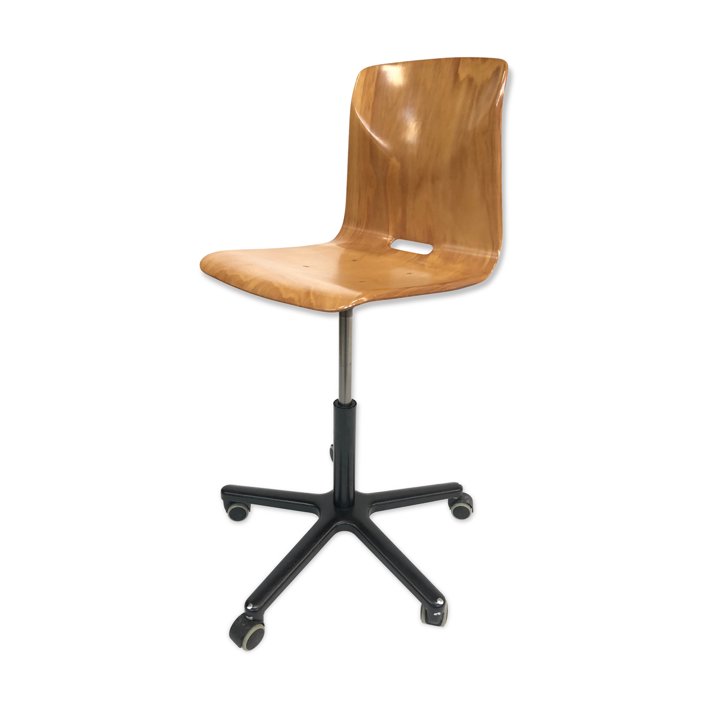Woodmark vintage galvanitas Pagholz adjustable rotary work chair