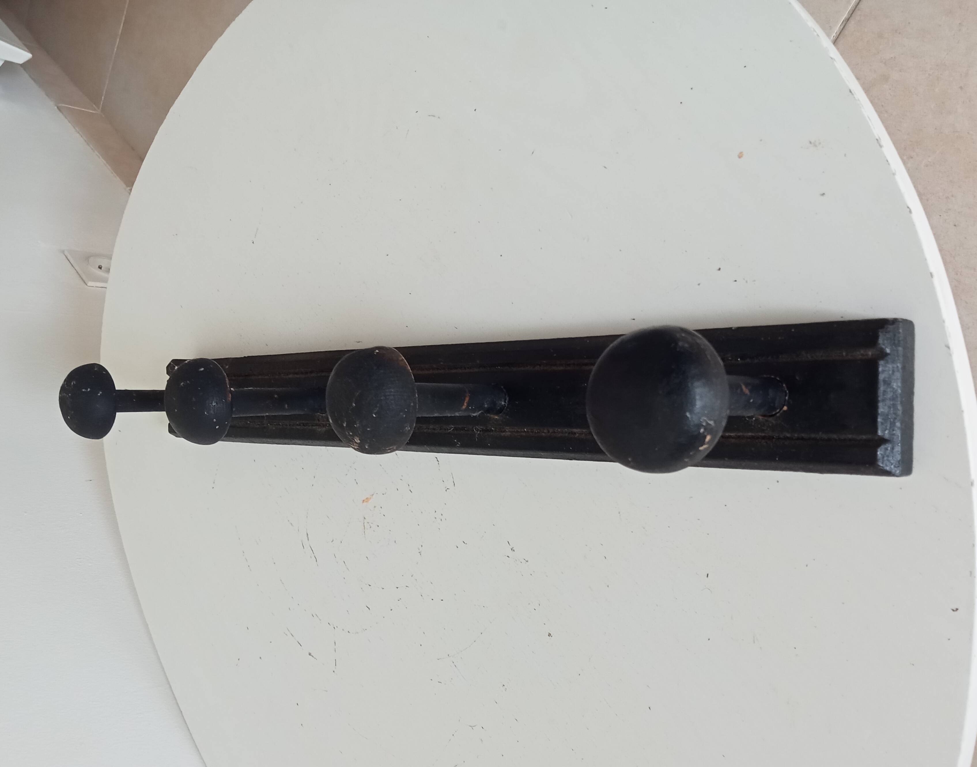 Ancien porte manteau mural en bois
