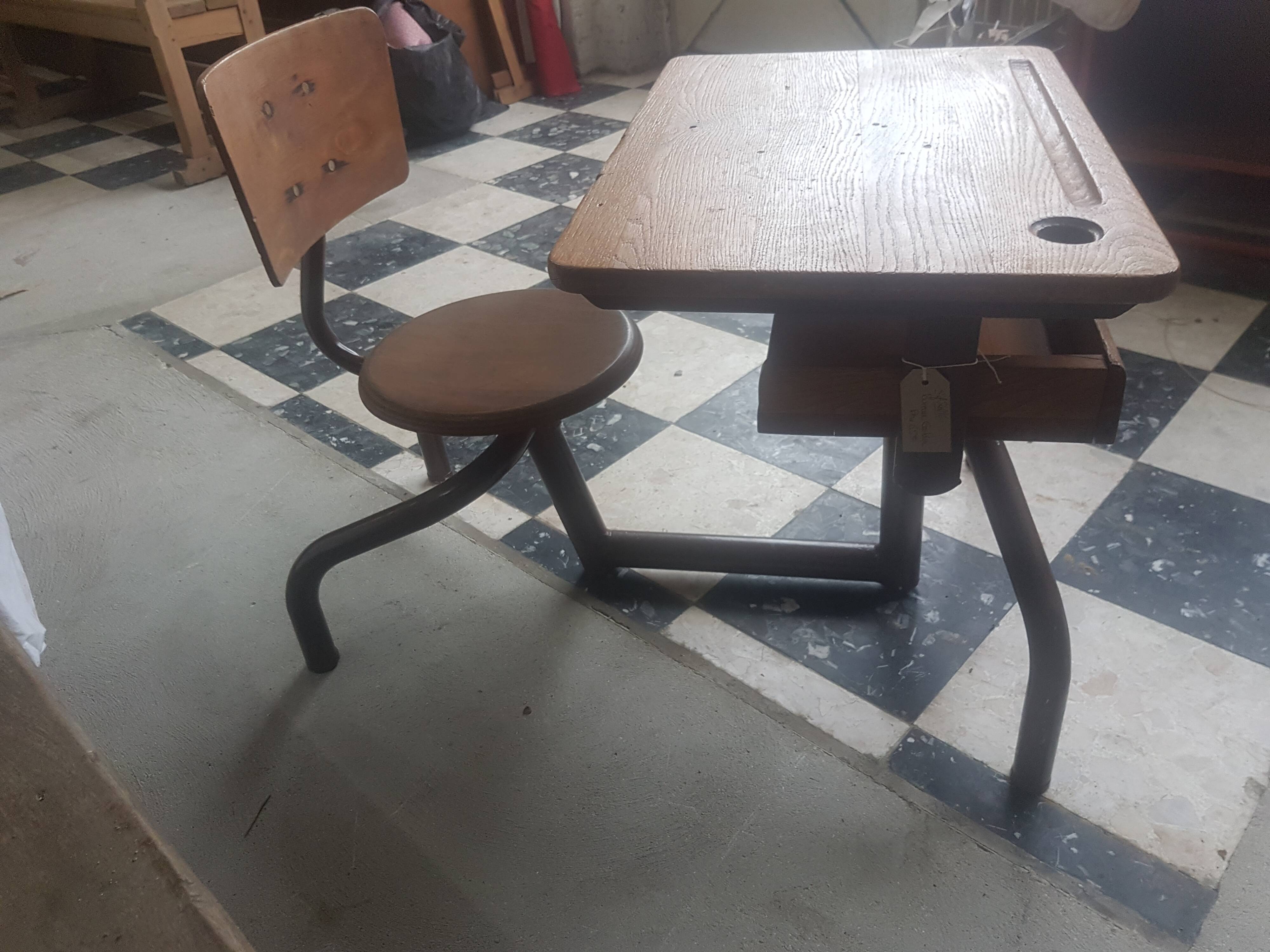 Desk oak Desk Chair 1 place schoolboy