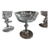 Lot 9 art deco Champagne glasses