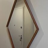 vintage diamond-shaped mirror