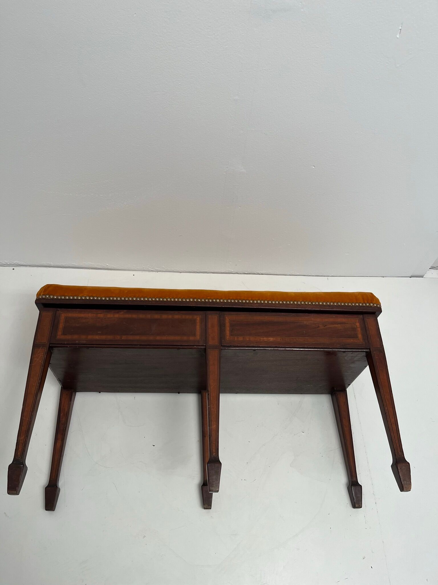 English piano stool bench of the XIX Century