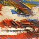 Oil Painting on Canvas Abstract Material 1970s