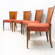 Art Deco Dining Chairs H-214 by Jindrich Halabala for ÚP Závody, 1950's