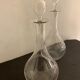 Pair of ancient decanters made of Baccarat crystal, Greek friezes