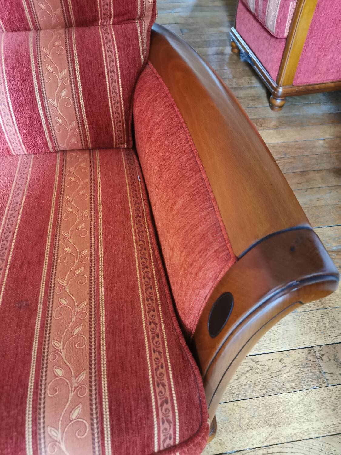 Art deco hotel sofa