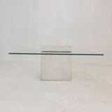 Italian travertine coffee table 1980s