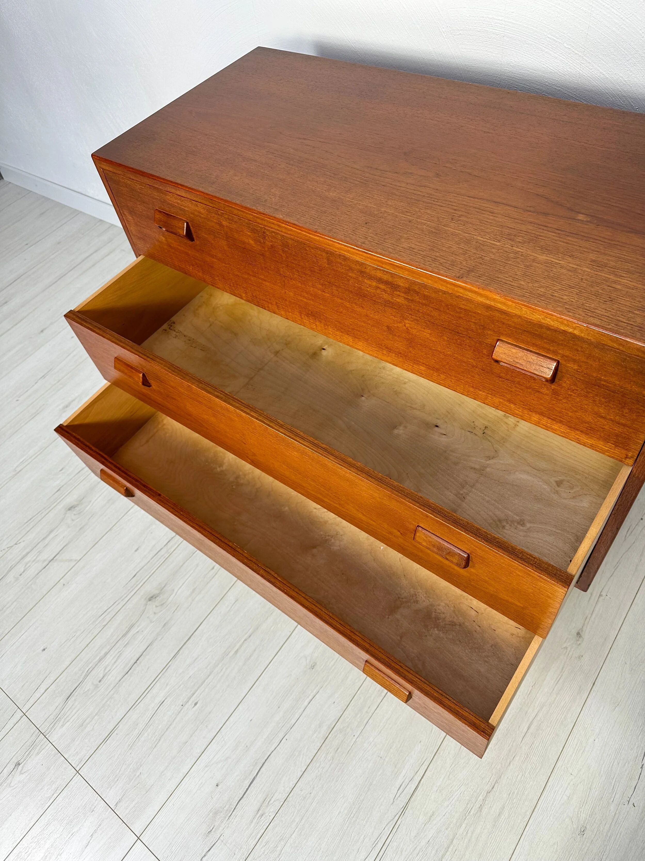 Commode secrétaire en teck danois vintage des années 1960 par Børge Mogensen