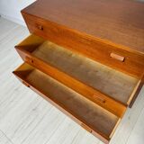 Commode secrétaire en teck danois vintage des années 1960 par Børge Mogensen