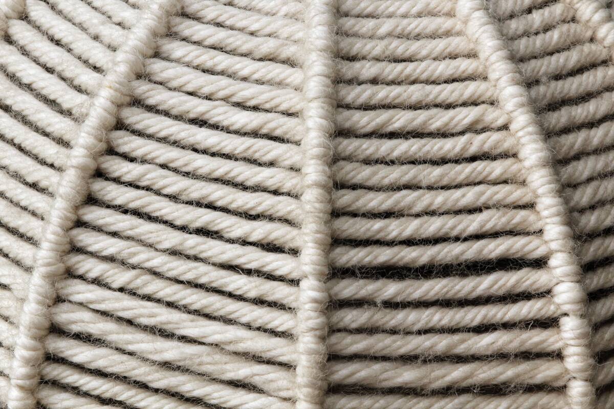 1970s two-tone wool pendant light, Germany