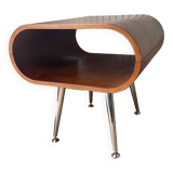 Table basse - d'appoint bois courbé  chrome
