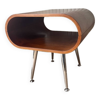 Table basse - d'appoint bois courbé  chrome