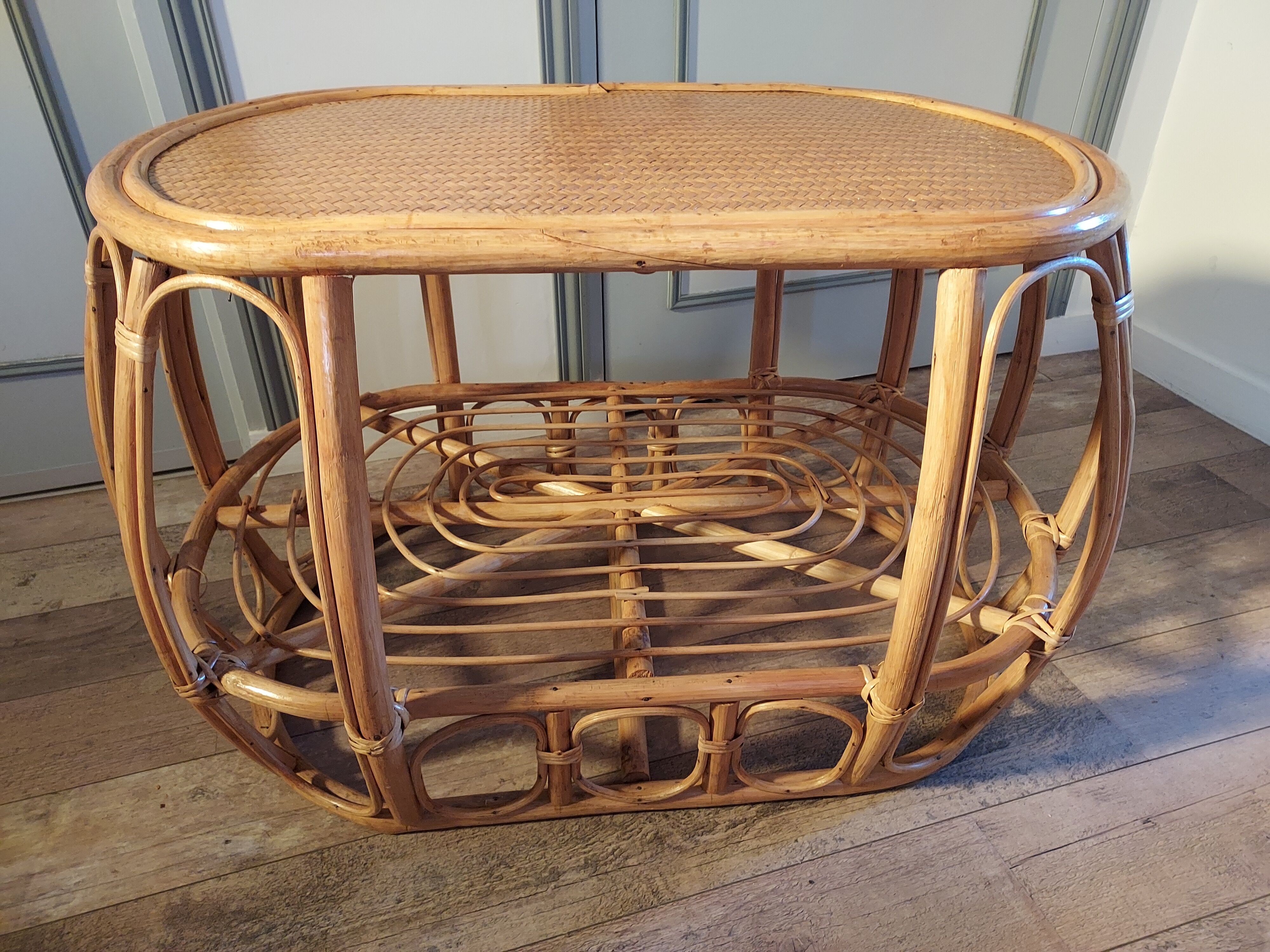 Rattan coffee table