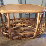 Rattan coffee table
