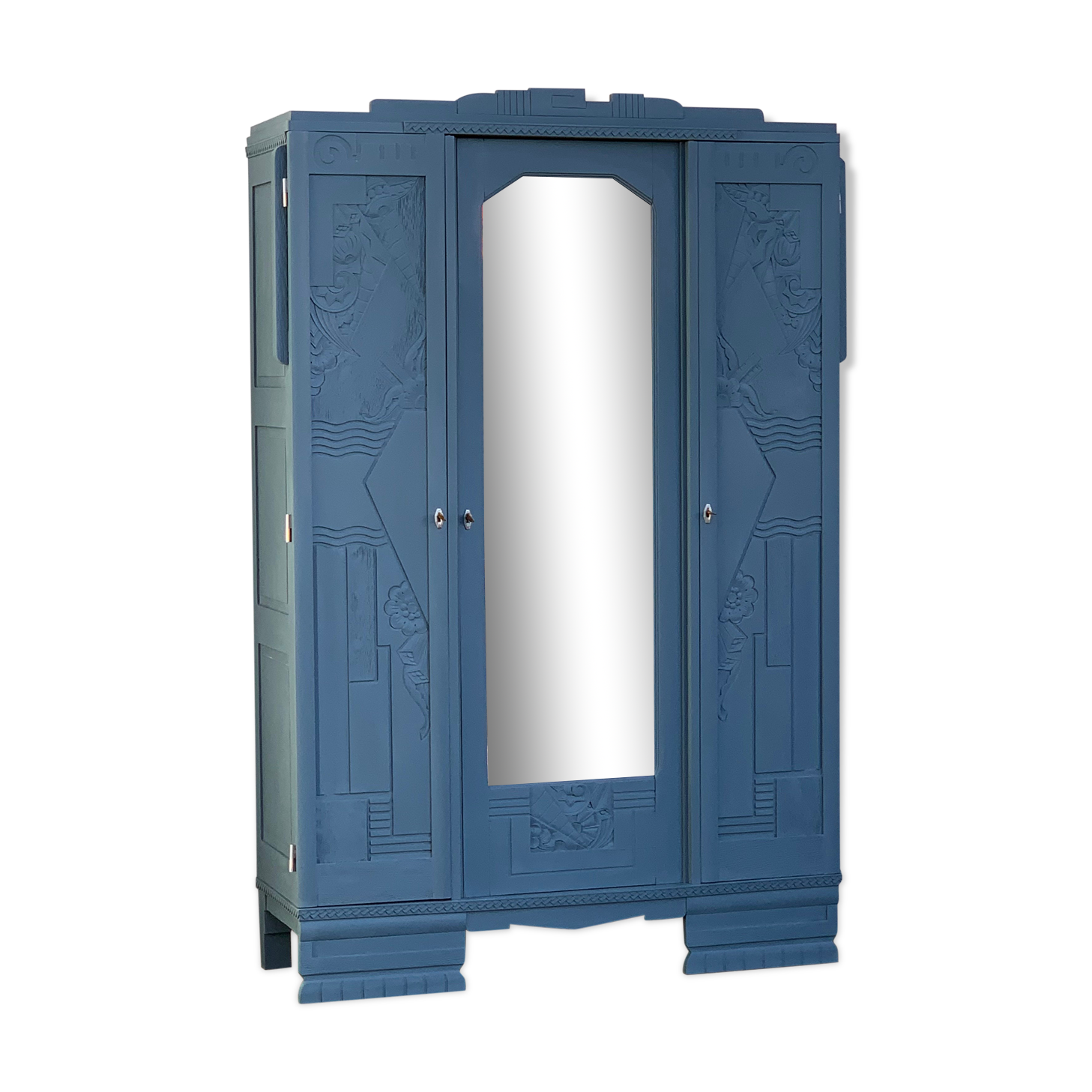 Blue wardrobe art deco 1930