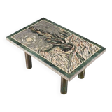 Table basse en mosaïque dans le style de « Route de campagne en Provence » de Van Gogh