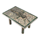 Mosaic coffee table in the style of Van Gogh's "Country Road in Provence"