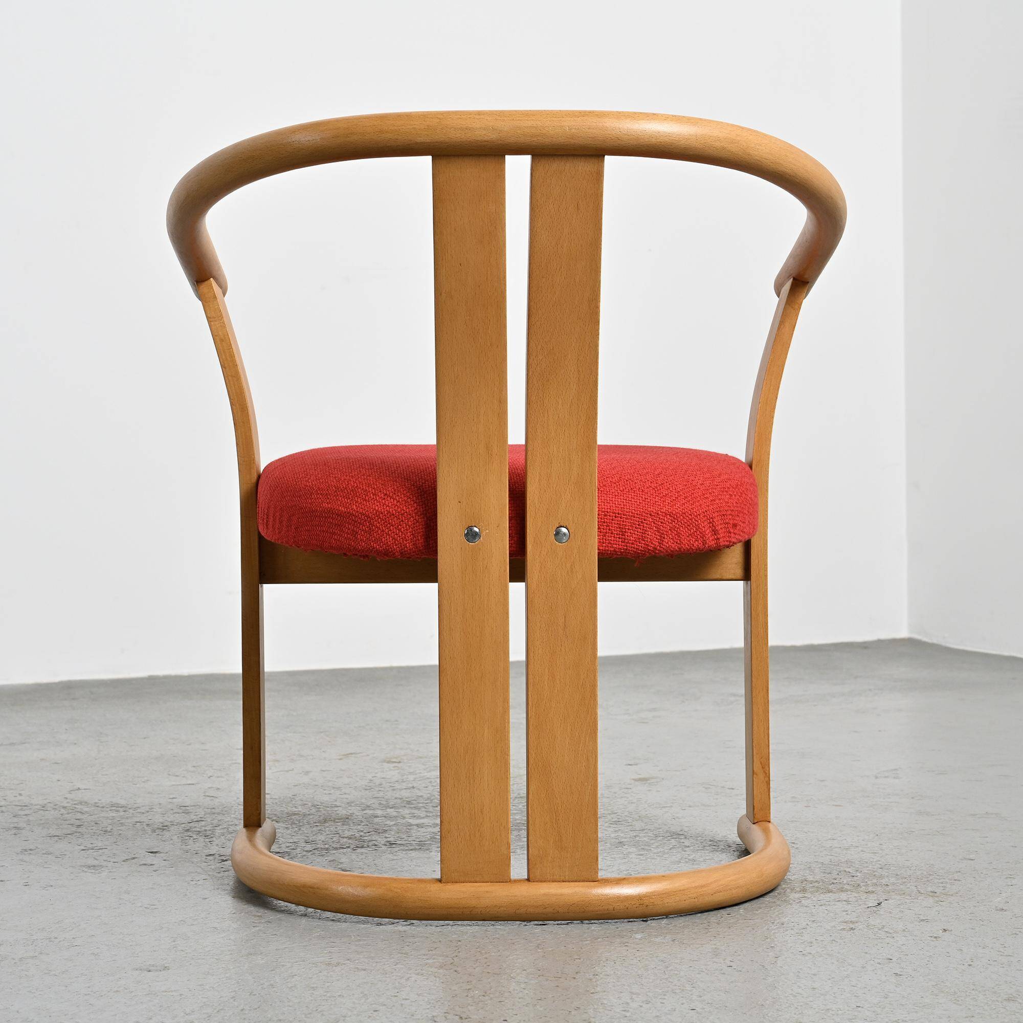 Pair of armchairs by Isamu Kenmochi, Japan circa 1965