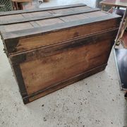 Large Vintage Travel Trunk - Locksmith Léopold Habert – 1920