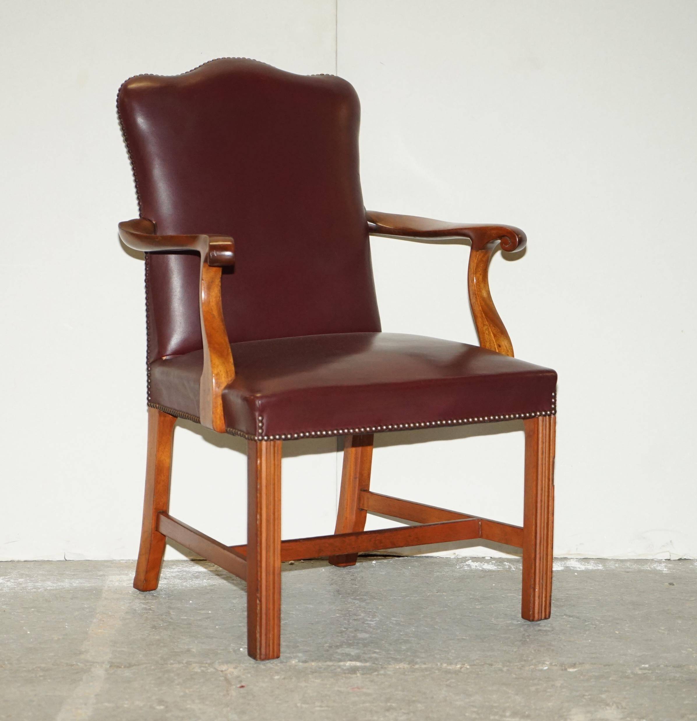 Carver office chair in Spencer House leather