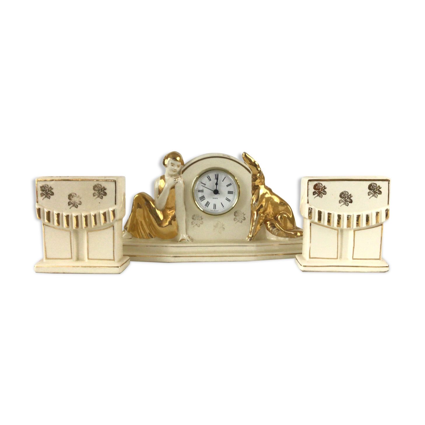 Earthenware fireplace trim Art deco