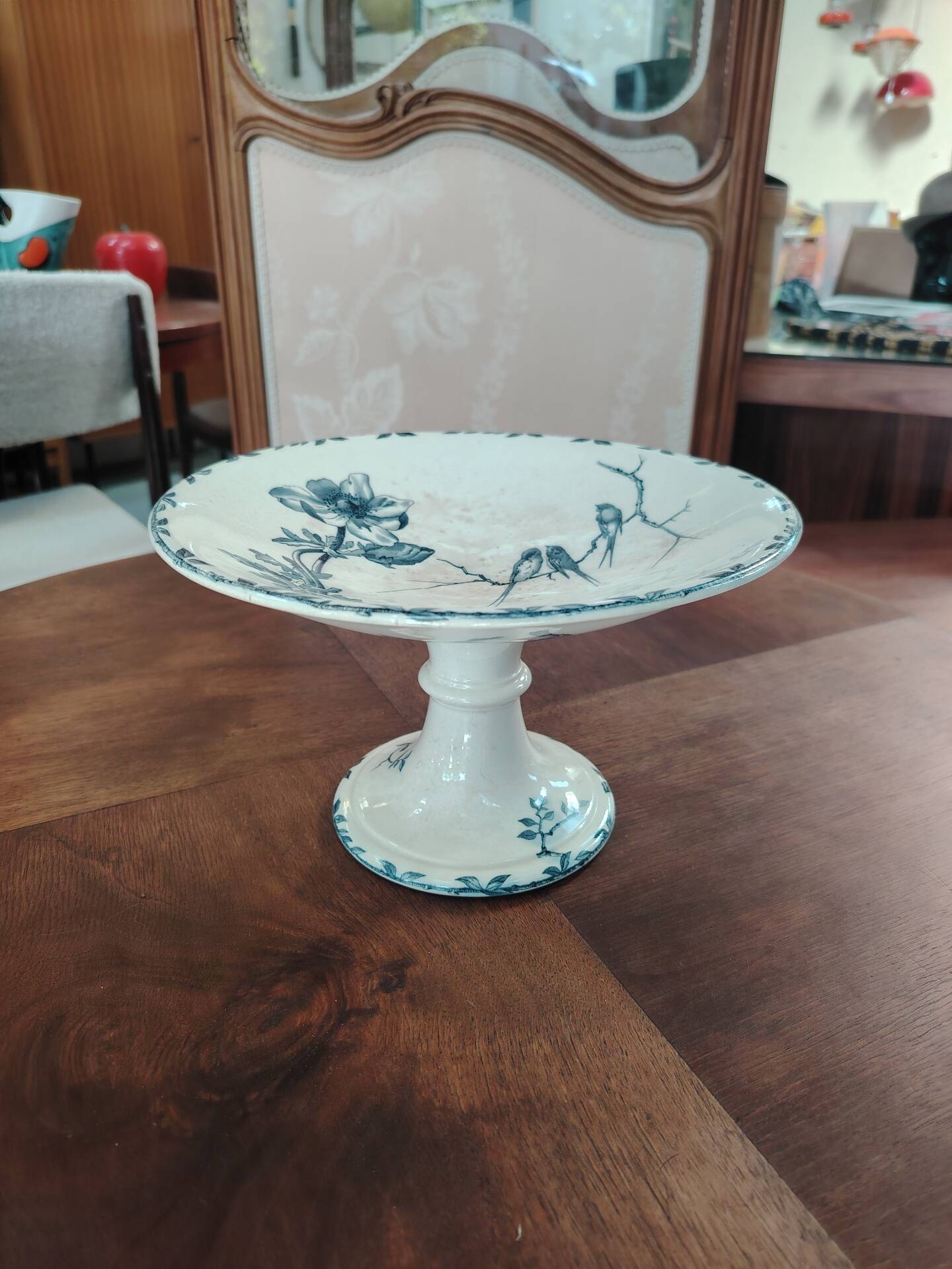 Footed bowl "compotier" in earthenware Choisy-le-Roi HB&Cie Oxford