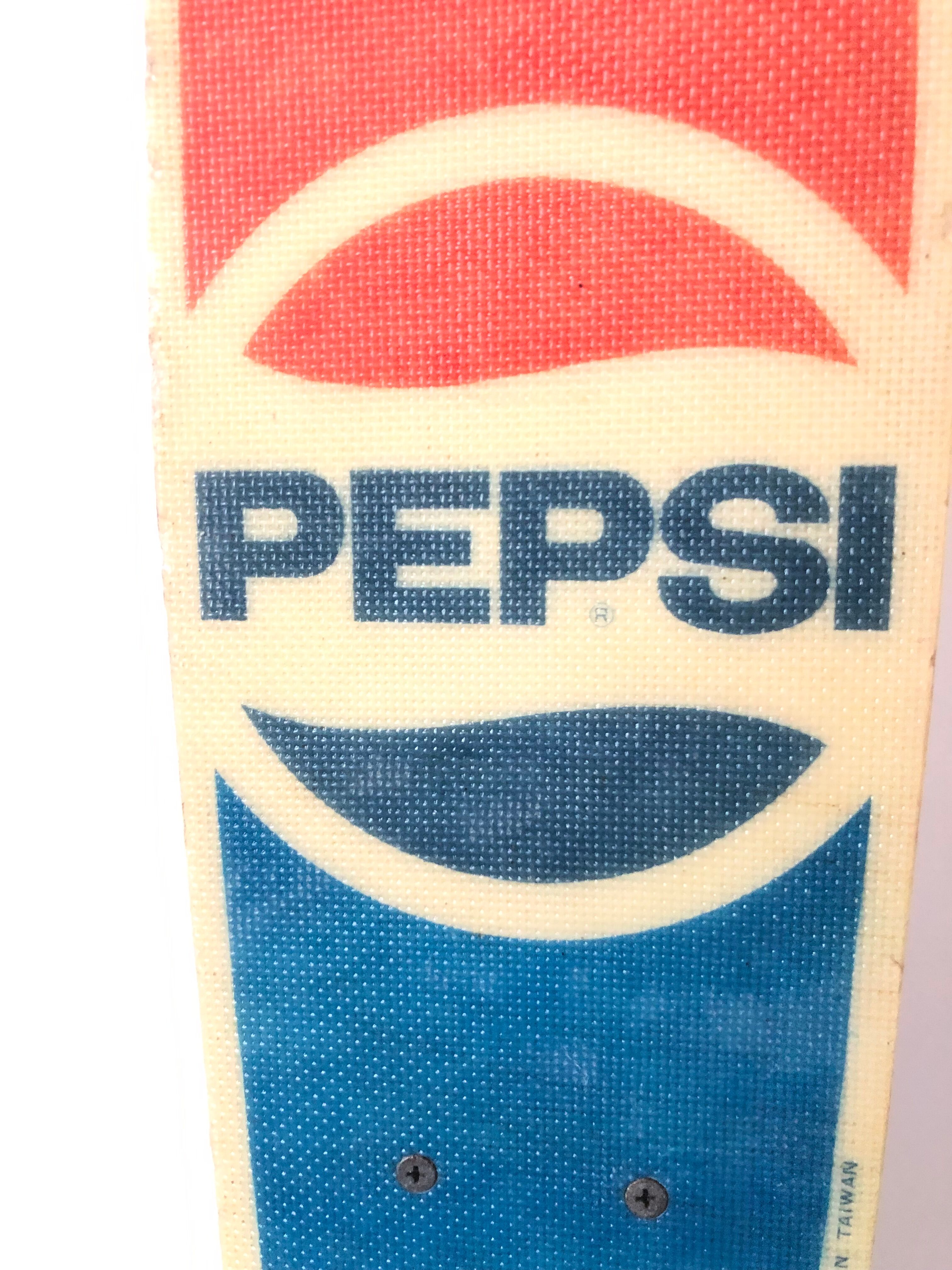 Vintage Pepsi-cola 1970s fiberglass skateboard