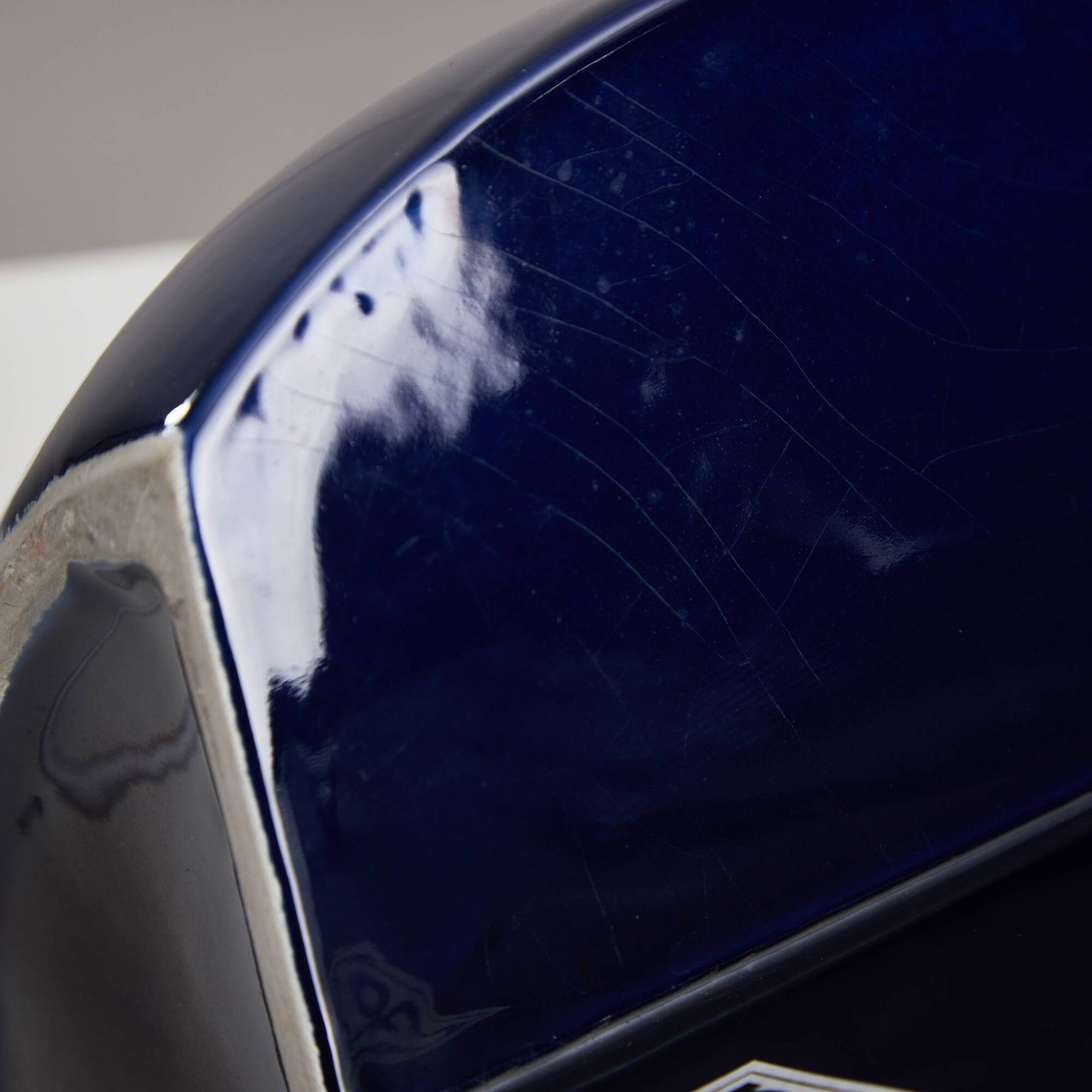 Perdomello 70 Blue Hemisphere Table Lamp, 1970s