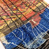Moroccan Berber carpet m'rirt multicolored patterned 302x212cm