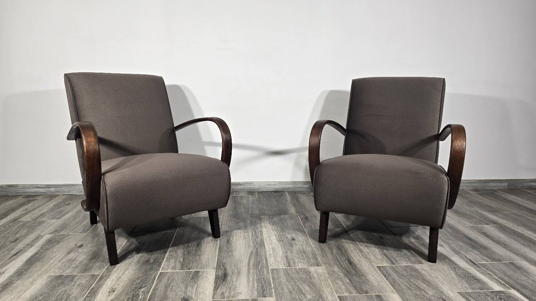 Fauteuils par Jindrich Halabala, 1940s, Set de 2