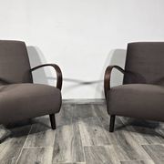 Fauteuils par Jindrich Halabala, 1940s, Set de 2
