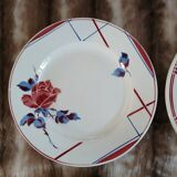 8 mismatched antique dinner plates