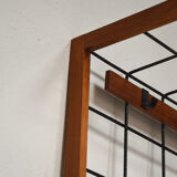 Iron and wood wall coat holders, 1960