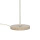 Floor lamp in opaline, lacquered metal and golden brass. 1950s.