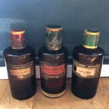 Set of 3 vials of Apothecary