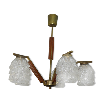 Scandinavian chandelier with five arms of light