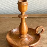 Bougeoir scandinave en pin, 1970