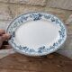 Old oval ironstone serving dish from Debray, Guadeloupe service