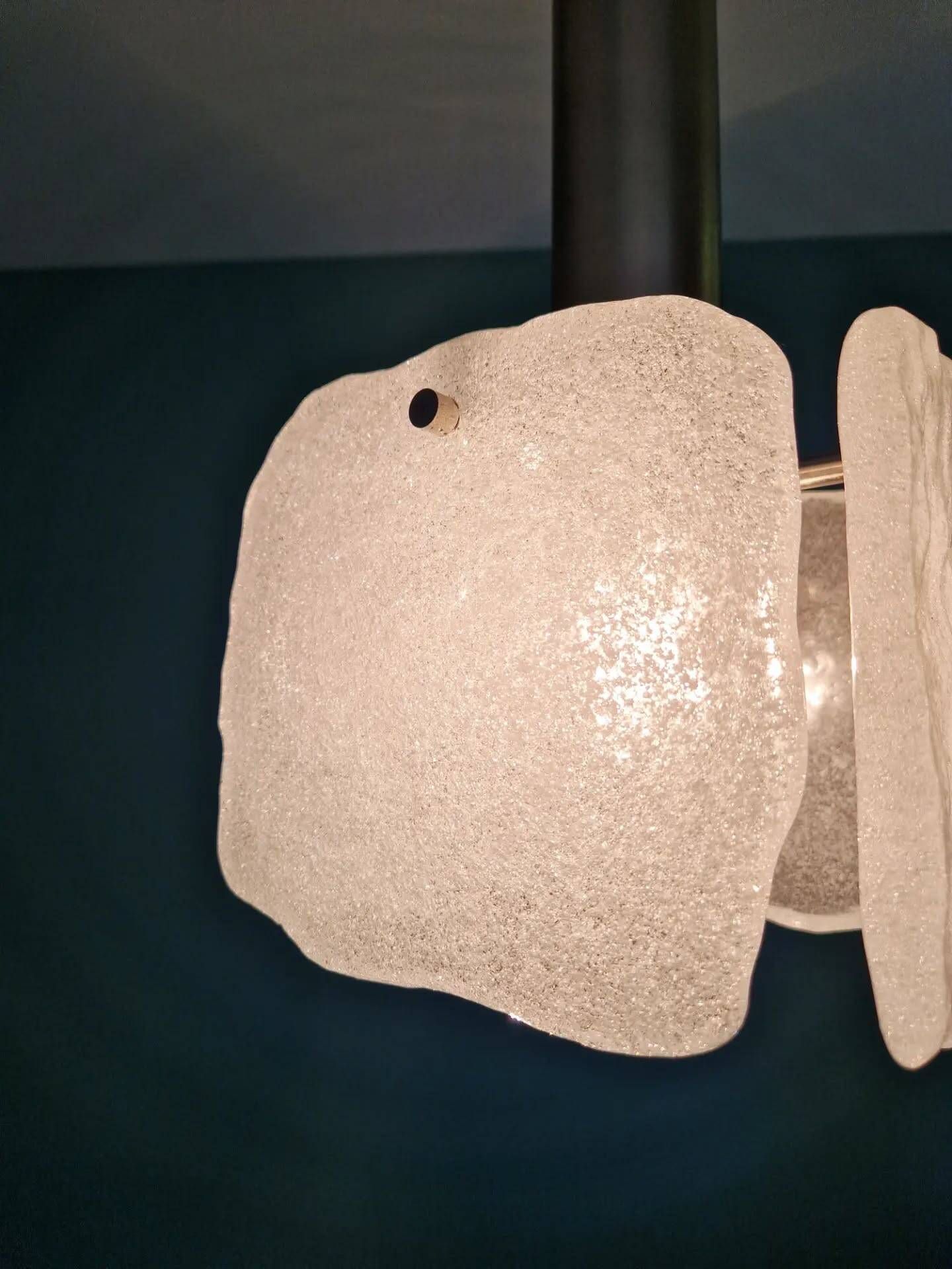 Frosted glass suspension, Kalmar Francken, 1970