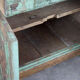 Green French antique cabinet