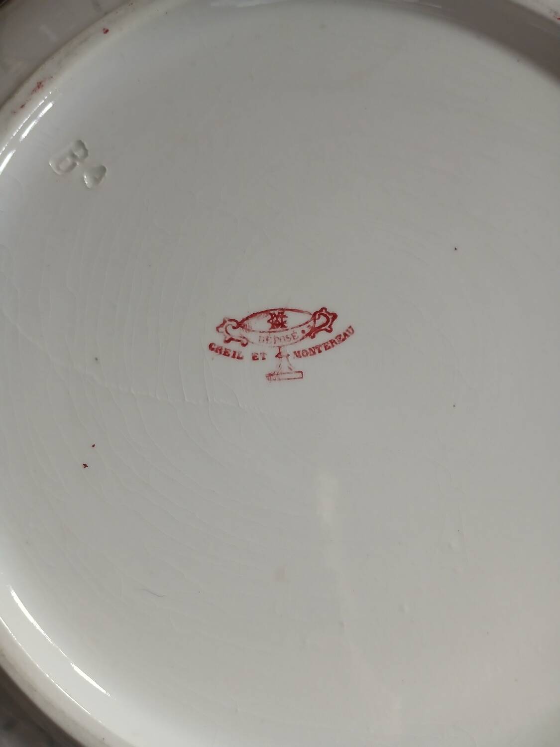Large dish/old salad bowl Creil and Montereau