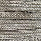 Old knitted cotton bed cover